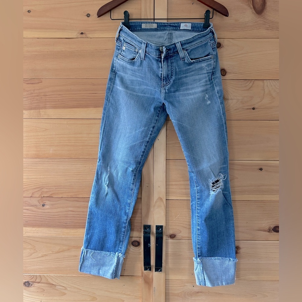 AG Adriano Goldschmied Light Blue Ankle Jeans